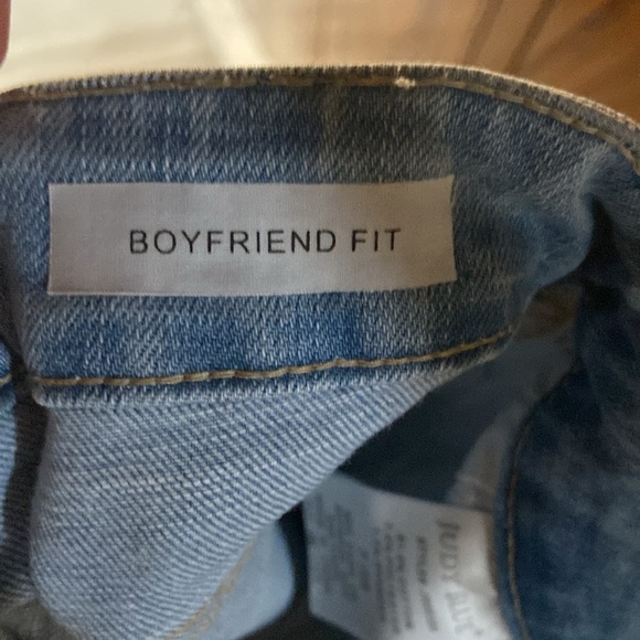 Judy Blue boyfriend jeans light wash frayed distressed Sz 28 - Picture 6 of 7